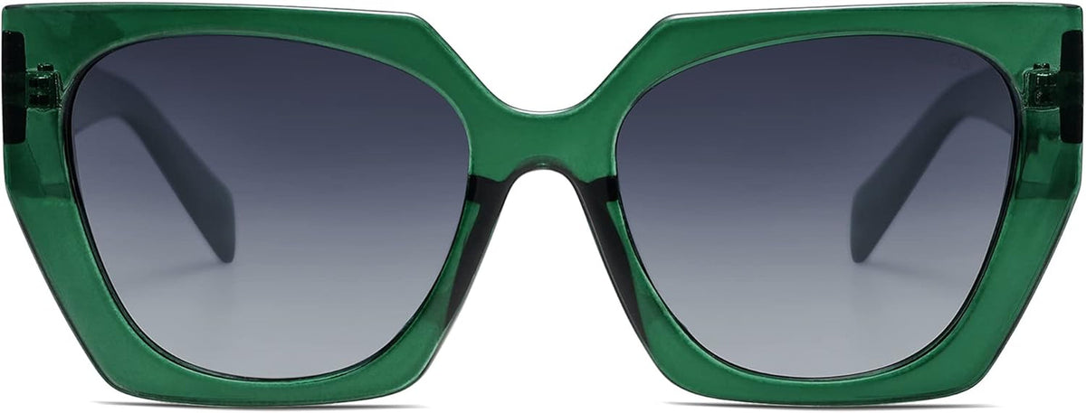 Trendy Oversized Polarized Sunglasses Womens Big Square Cateye Sunnies, Lentes De Sol Para Mujer SJ2205