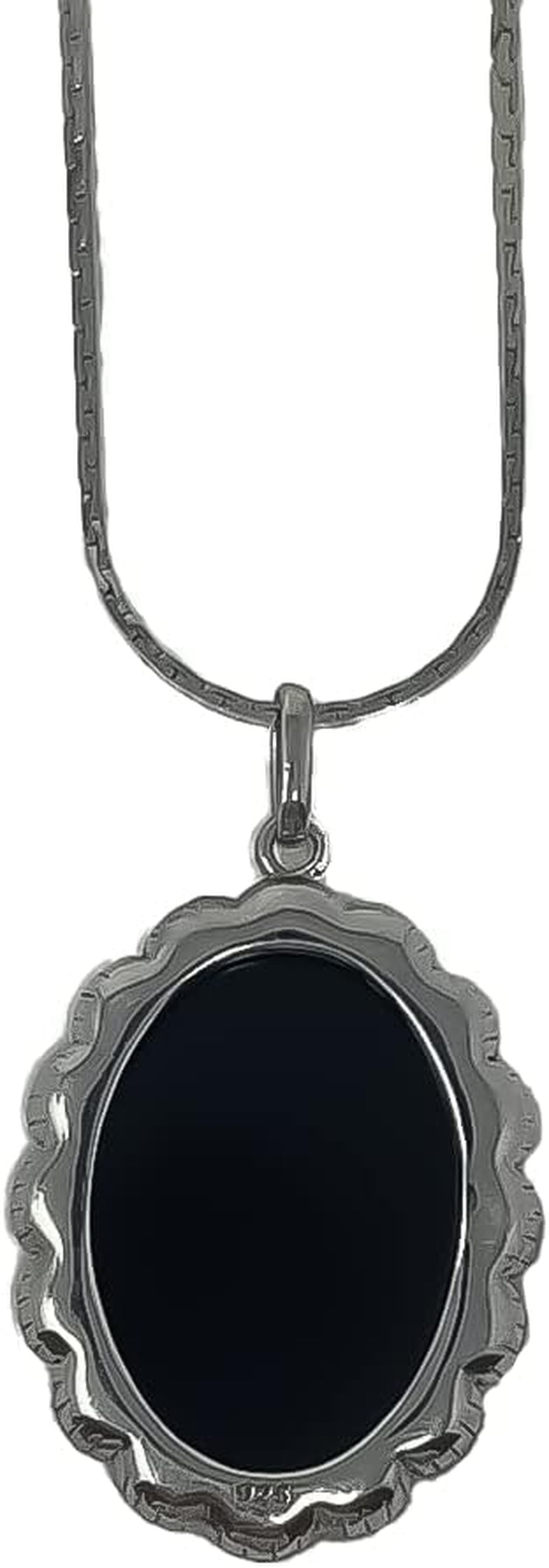 Dove with Cross Cameo Pendant | 925 Sterling Silver | Religious Jewelry | 24'' Chain | Gift Boxed, Silver, White