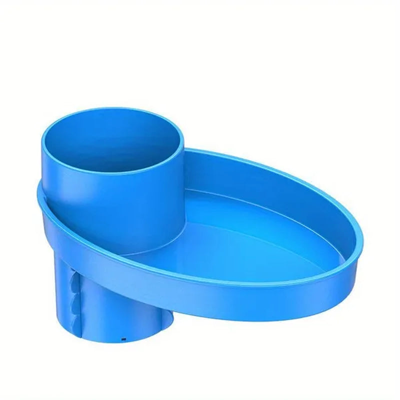 1pc Car Seat Snack Tray, Portable Cup Holder Plate, Toddler Car Seat Cup Holder Food Tray with Expandable Base, Cup Holder Tray for Car Seats, 360° Rotatable Car Seat Tray for Kids Travel