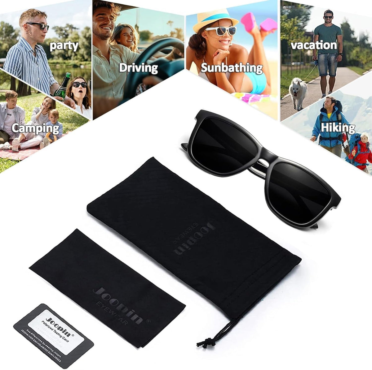 Square Sunglasses Polarized UV Protection Trendy Designer Sun Glasses Men Women