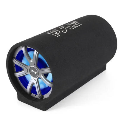 Pyle Car Audio 10 Inch 500W Carpeted Subwoofer Tube Speaker, Rear Vented Design