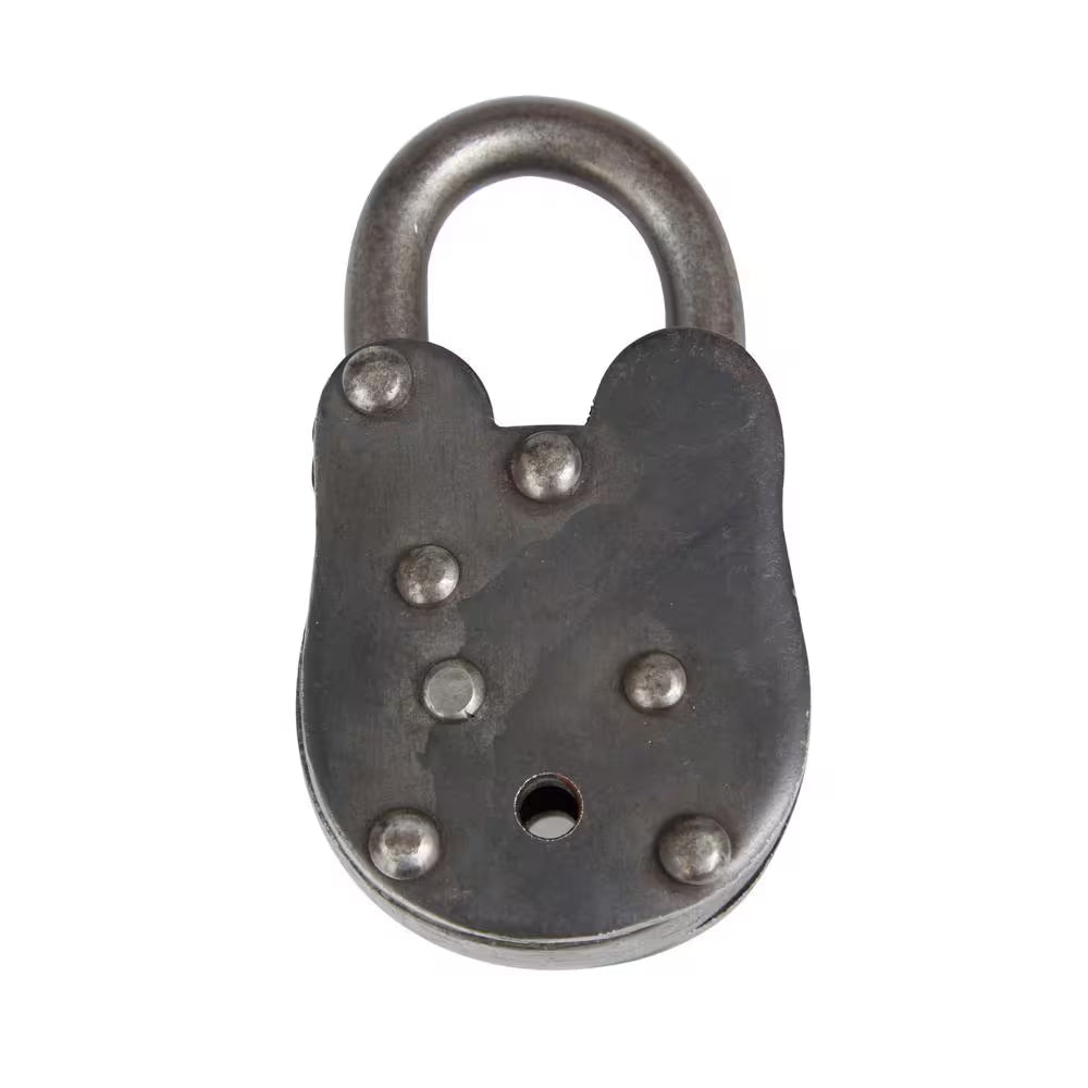 Dark Gray Brass Lock and Key