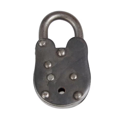 Dark Gray Brass Lock and Key