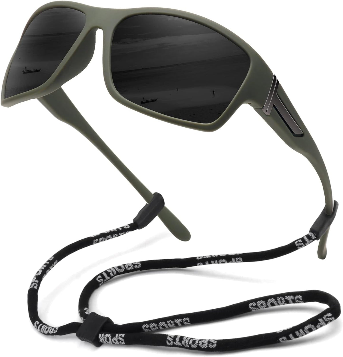 Polarized Sports Sunglasses for Men Women Unbreakable Frame Cycling Fishing Driving