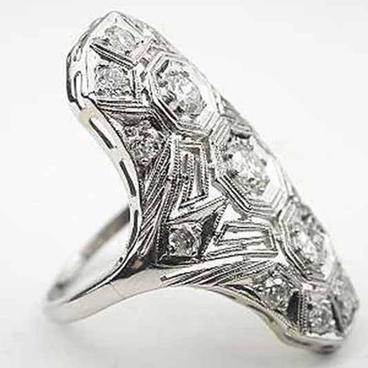 Noble Wedding Ring Anniversary Gift Party Engagement Women Jewelry Size 5-11#