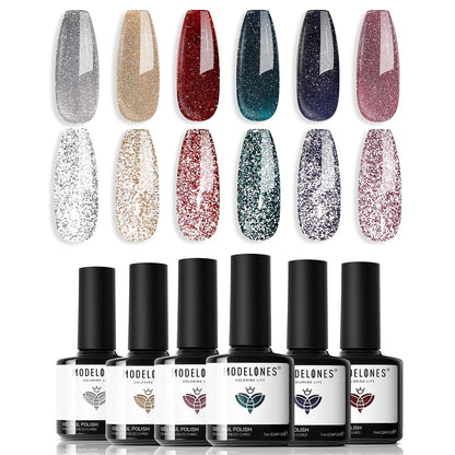 Gel Nail Polish Set, 6 Colors Easter Pastel Gel Polish Set with Nail Art Liner Brush, Soft Pink White Light Purple Blue Green Nude Spring Painting Nail Gel Polish Kit Mani DIY Salon Gifts