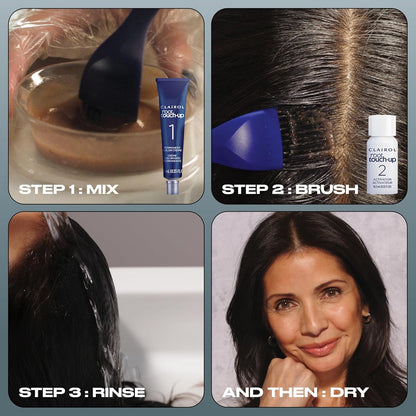 Root Touch-Up by Nice'N Easy Permanent Hair Dye, 5 Medium Brown Hair Color, Pack of 2