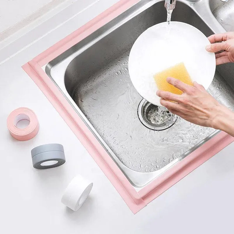 Waterproof Self-Adhesive PVC Sealing Strip Tape - Perfect for Bathroom Shower Sink & Toilet!