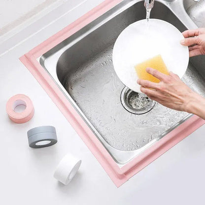 Waterproof Self-Adhesive PVC Sealing Strip Tape - Perfect for Bathroom Shower Sink & Toilet!