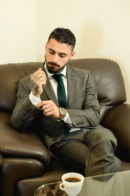 Mens Ties Solid Color Ties for Men Formal Necktie with Pocket Square Set Satin Silk Neck Tie Handkerchiefs Set
