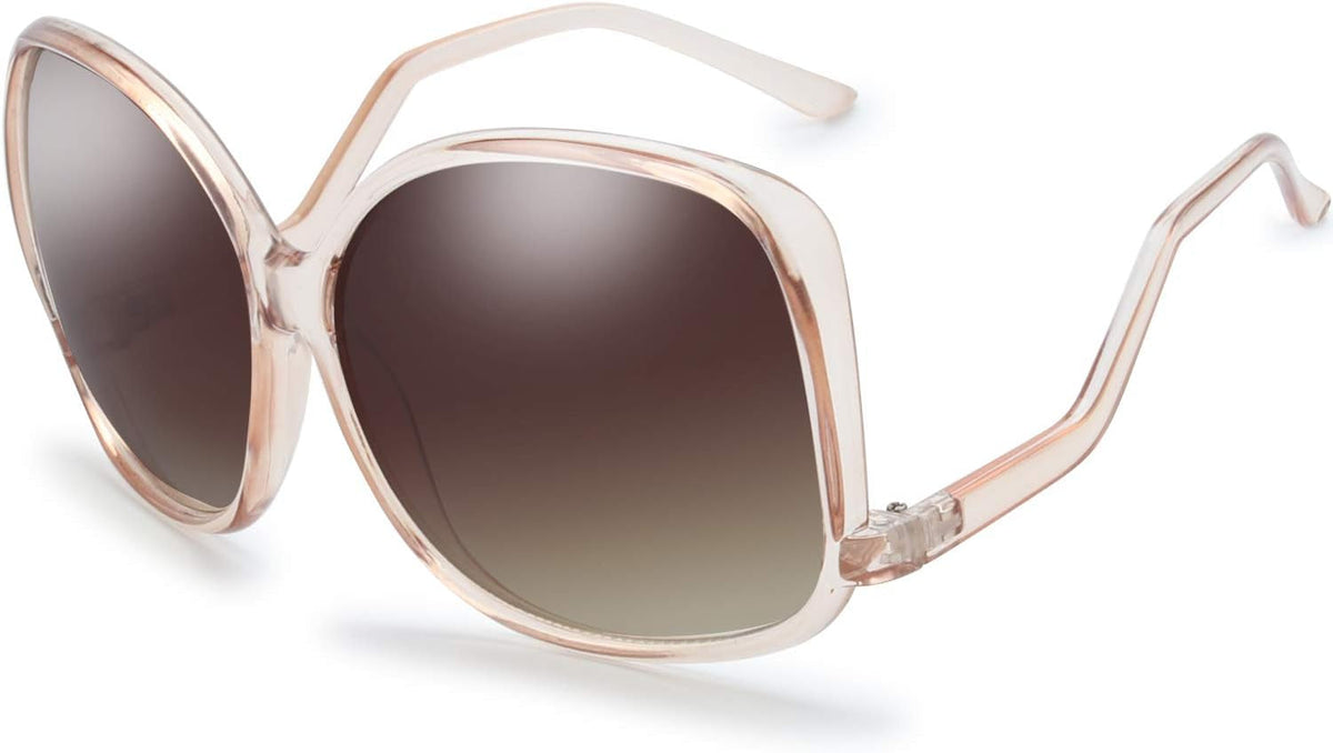 Women's Oversized Square Jackie O Cat Eye Hybrid Butterfly Fashion Sunglasses - Exquisite Packaging