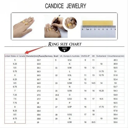CANDICE Elegant Engagement Accessories Big Oval Cut CZ Stone Silver Necklace Earrings Ring For Bridal Wedding Bling Jewelry Set (US 6-9)