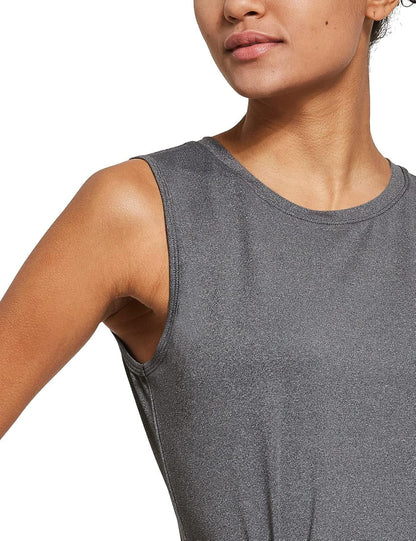 Workout Tank Tops for Women Sleeveless Running Loose Fit Yoga Tops Active Shirts Pickleball Sports Gym Exercise