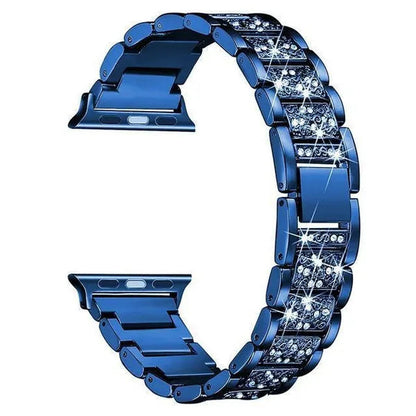 For Apple Watch Band 40mm 44mm 38mm 42mm women Diamond Band for Apple Watch series 6 5 4 3 2 1 iWatch bracelet stainless steel strap For Fitbit Charge 2/3/4 Blaze/Fitbit Versa Lite