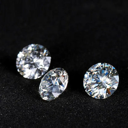 Round Brilliant Cut 1.0ct Carat 6.5mm E F Color Moissanites Loose Stone  Ring Jewelry Bracelet Material High Quality