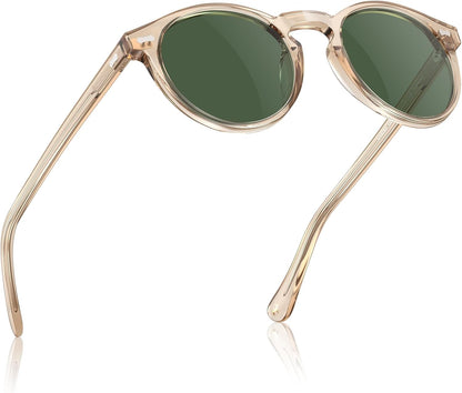 Vintage Polarized Sunglasses for Men UV400 Protection Retro Fashion Eyewear Hand-Crafted Acetate Frame CA5288L