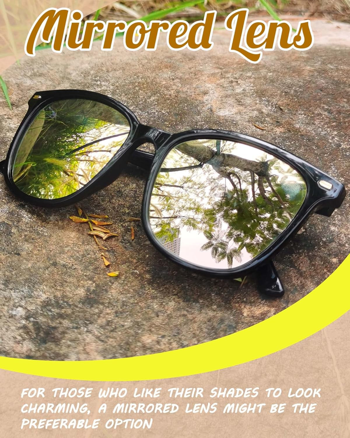 Polarized Sunglasses for Women, Square Mirrored Trendy Shades with UV Protection Reduce Glare Sun Glasses