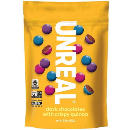 , Candy Coated Chocolate Crispy Quinoa Gems Bag, 5 Ounce