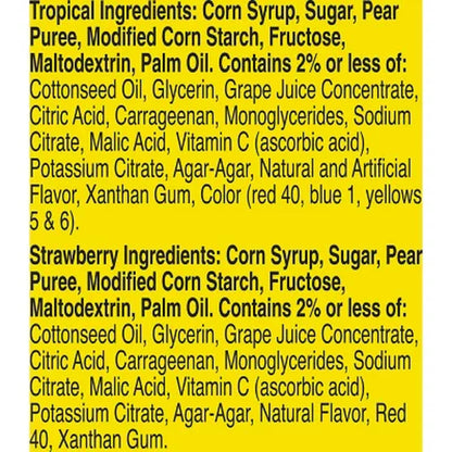Gushers Strawberry & Tropical Variety Pack Snacks, 0.8 Oz., 42 Pk.