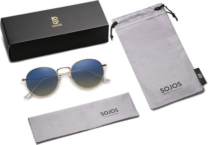 Small round Polarized Sunglasses for Women Men Classic Vintage Retro Shades UV400