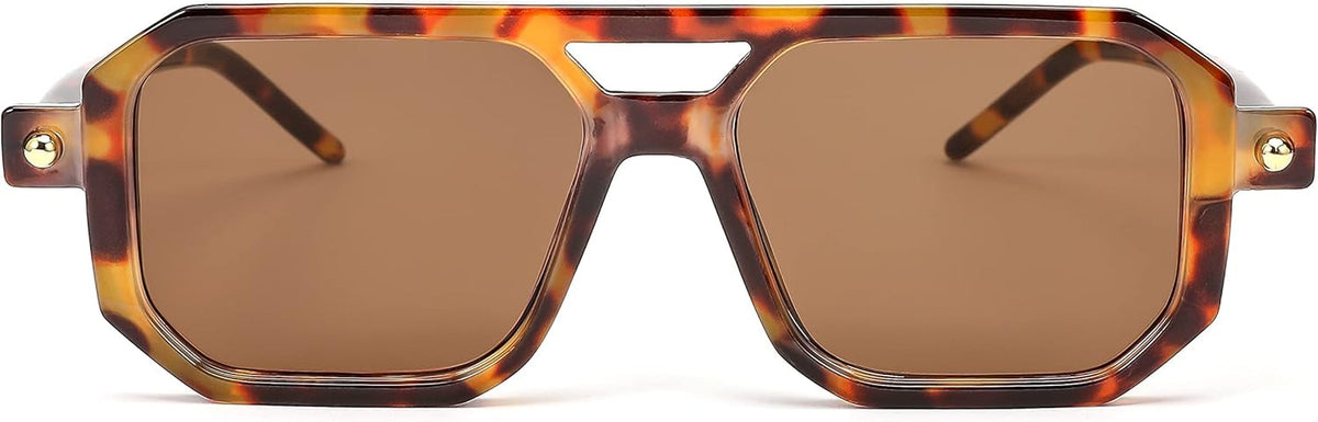 Vintage Square 70S Flat Aviator Sunglasses Women Men Classic Retro Stylish Frame UV400 Sunglasses B2622