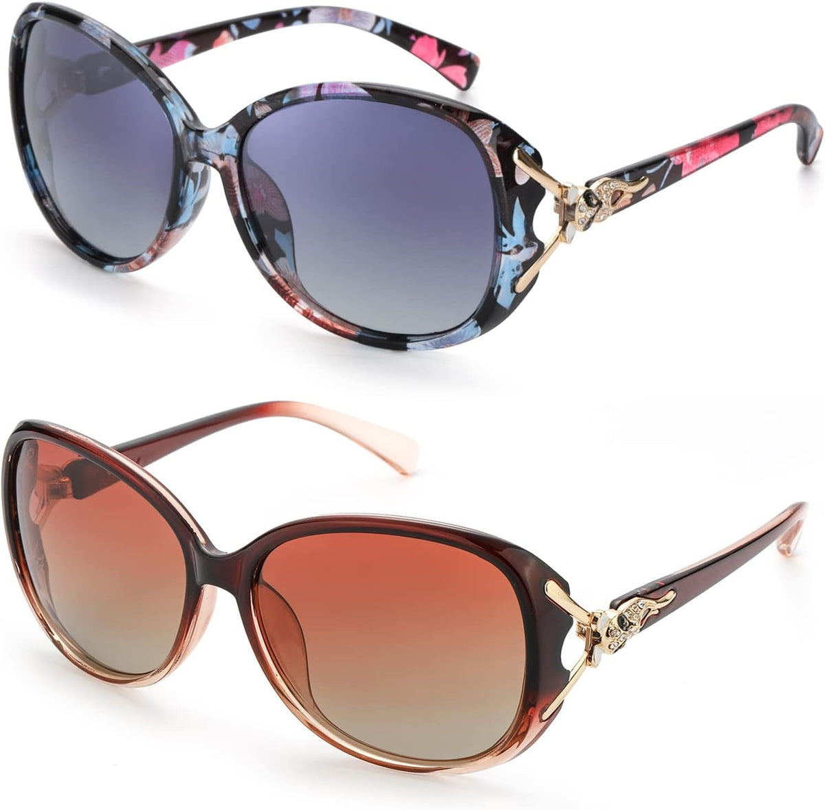 Sunglasses for Women Trendy Polarized Sunglasses Oversized Big Sun Glasses Ladies Shades UV Protection