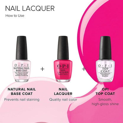 OPI Nail Lacquer, Chocolate Moose, Brown Nail Polish, 0.5 fl oz