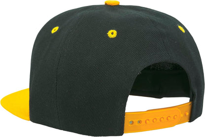 Snapback Hats for Men - Flat Bill Brim Baseball Cap Hat - Plain Blank Adjustable