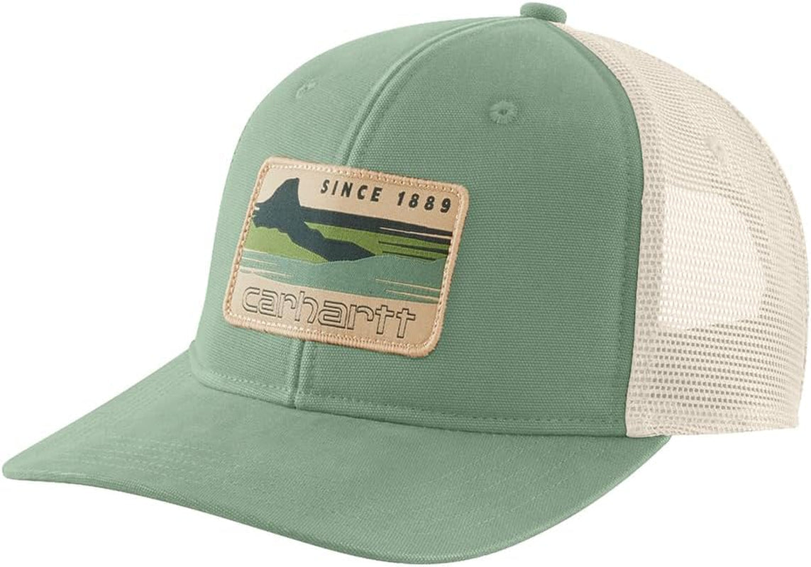 Men'S Canvas Mountain Patch Cap