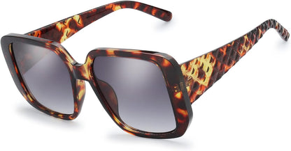 Women's Oversized Square Jackie O Cat Eye Hybrid Butterfly Fashion Sunglasses - Exquisite Packaging