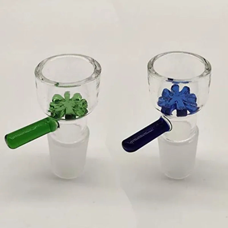 Men's Glass Bowl Piece Snowflake Diamond Glass Bowl Pipe Bowl Hay Tobacco Glass Waterpipe Folk Rig Smoking Accessories