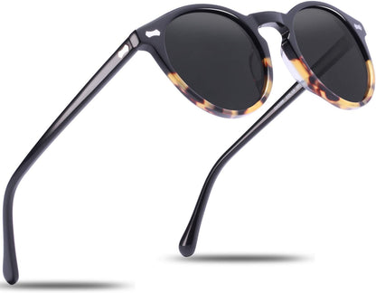Vintage Polarized Sunglasses for Men UV400 Protection Retro Fashion Eyewear Hand-crafted Acetate Frame CA5288L
