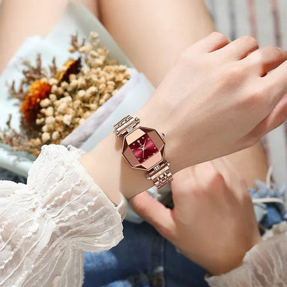 POEDAGAR Rose Gold Fashion Women Watch Stainless Stain Waterproof Ladies Quartz Watches Luxury Female Wristwatch