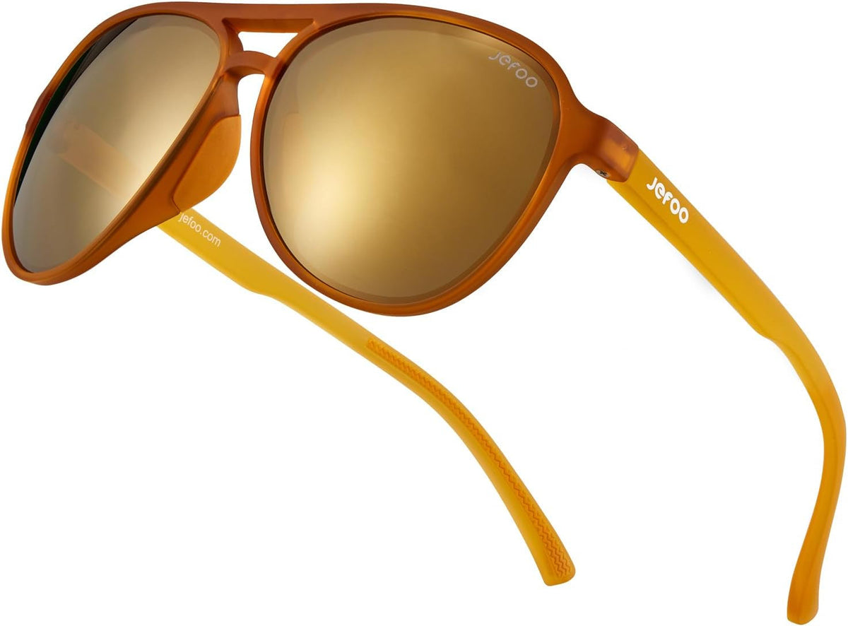 Polarized Aviator Sunglasses for Women Men Retro Trendy Sports Sunglasses for Outdoor UV400 Protection