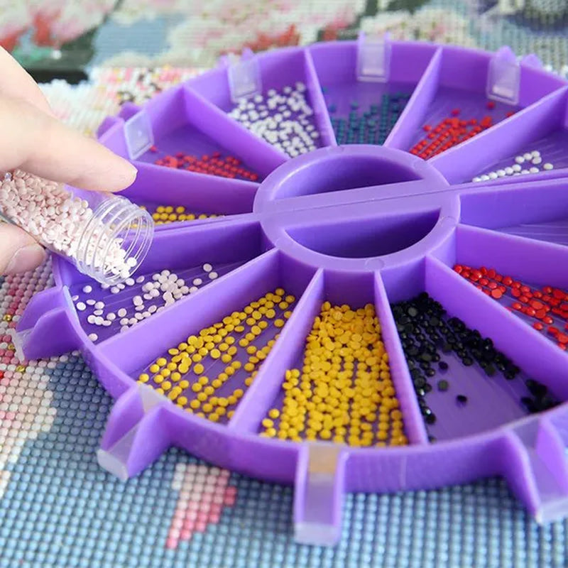 5D DIY Diamond Painting Tool Funnel Design Plastic Tray Diamond Embroidery Accessories Diamond Cross Stitch Tool Sets Bead Sorti