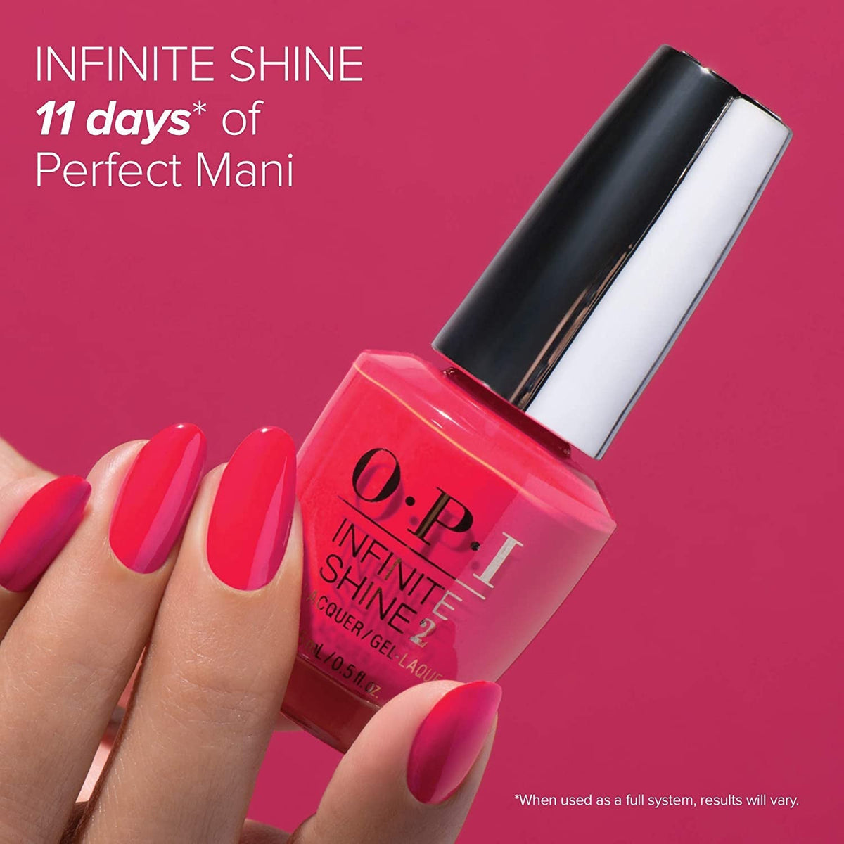 OPI Infinite Shine 2 Long-Wear Lacquer, Alpine Snow, White Long-Lasting Nail Polish, 0.5 fl oz, 22777754100
