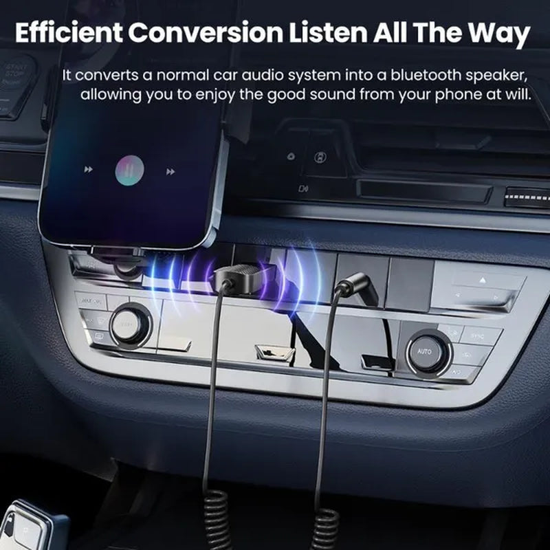 Toocki USB Bluetooth 5.0 Aux Adapter Wireless Car Receiver 3.5Mm Jack Audio Handsfree for Car Kit Speaker Transmitter