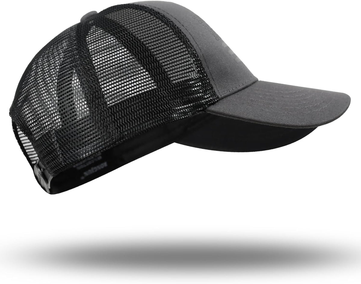 American Flag Trucker Hat - Snapback Hat, Baseball Cap for Men Women - Breathable Mesh Side, Adjustable Fit - for Casual Wear