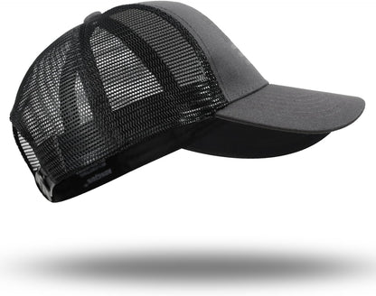 American Flag Trucker Hat - Snapback Hat, Baseball Cap for Men Women - Breathable Mesh Side, Adjustable Fit - for Casual Wear