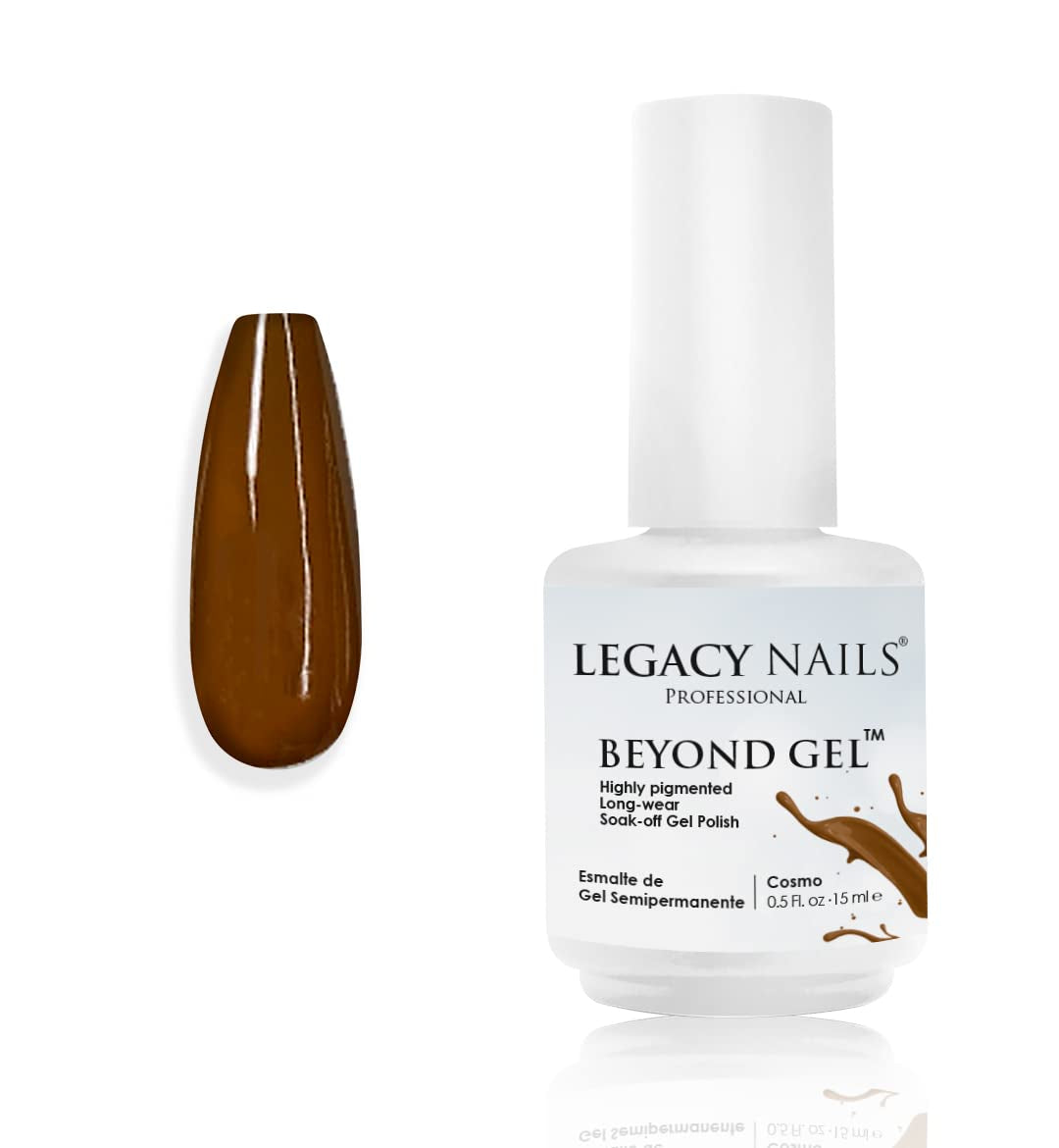 Professional Beyond Gel Soak-Off Nail Gel Polish Full Coverage Highly Pigmented Gel Nail Polish (BEYOND GEL - BEIGE 1/2 OZ)