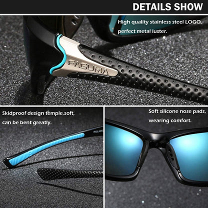 Sports Polarized Sunglasses for Men Cycling Driving Fishing UV400 Protection