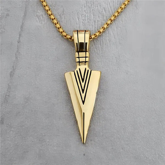 Long Chain Necklace Mens Alloy Necklaces Fashion Jewelry Gold Black Silver Color Pendant