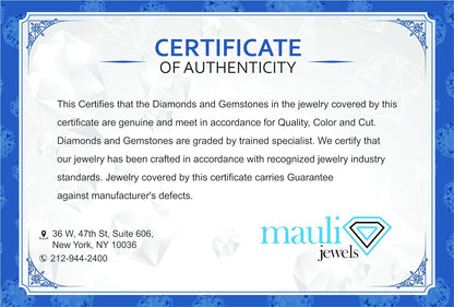 Mauli Jewels 0.25 Carat 7 Stone Diamond Enagement Ring Prong 10K White Gold