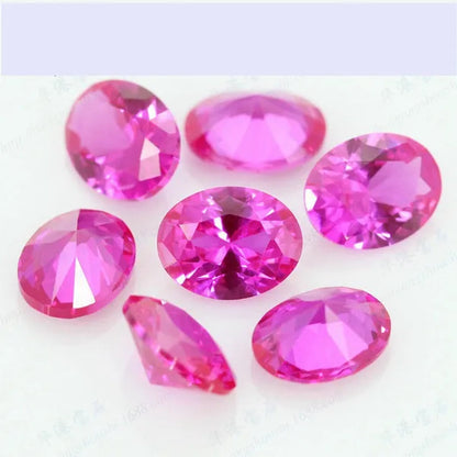 Brilliant Cut AAAAA Red Pink Ruby Pink Sapphire Oval Cut For Making Jewelry Rings