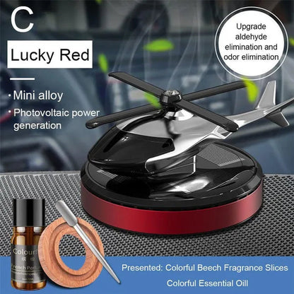 Car Air Freshener Solar Helicopter Auto Flavoring Car Perfume Interior Accessories Propeller Rotating Fragrance Diffuse Supplies