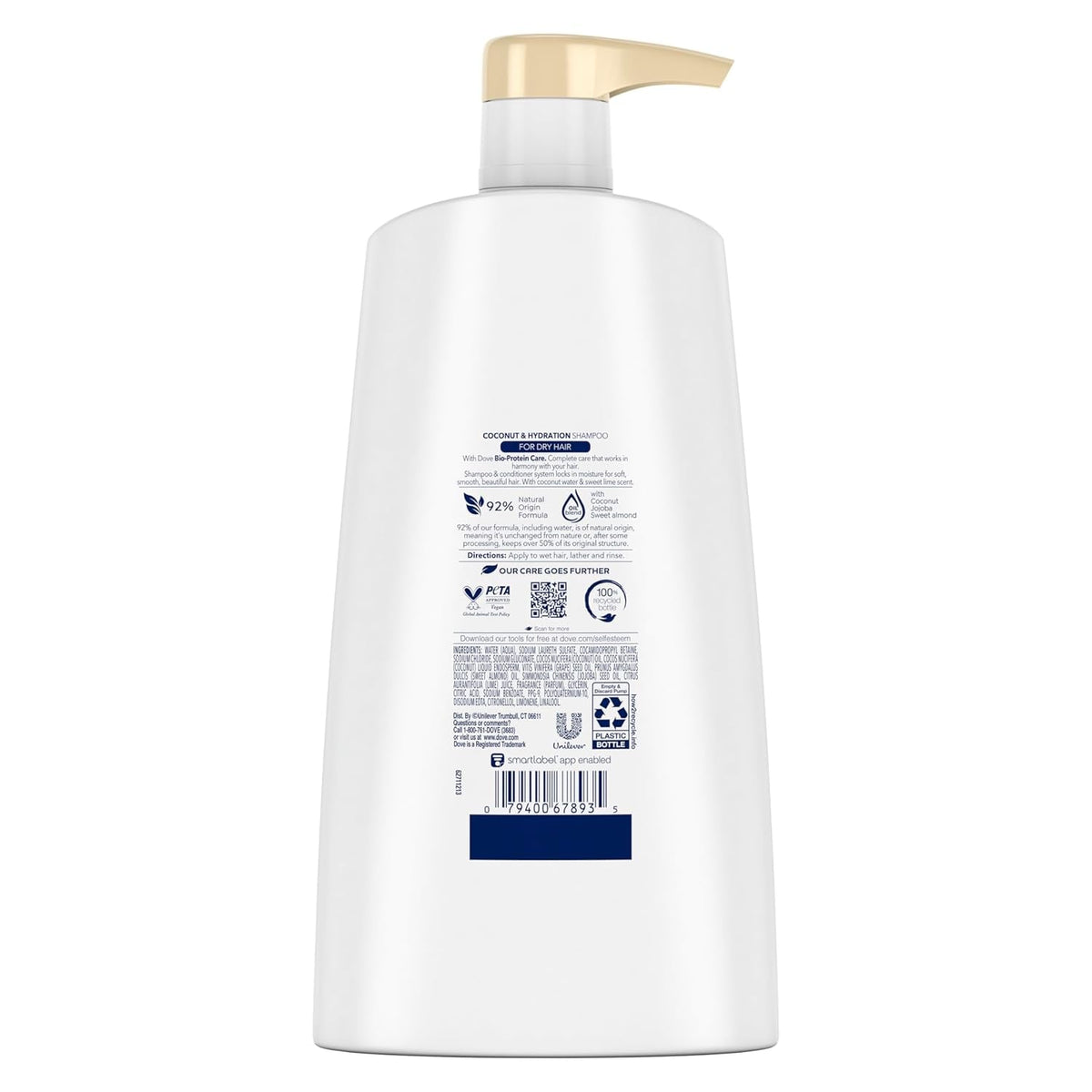 Ultra Care Shampoo Coconut and Hydration for Dry Hair Shampoo with Oil Blend of Coconut, Jojoba & Sweet Almond 25.4 Oz