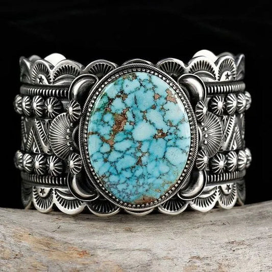 Luxury Bridal Wedding Jewelry Dazzling  Natural Turquoise Ring Engagement Wedding Party Unique Exquisite Ring Size 5-11