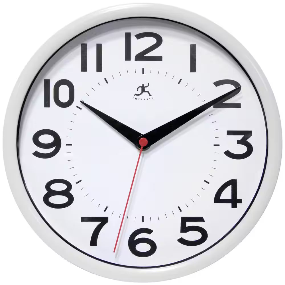 White Metro Wall Clock