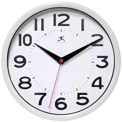 White Metro Wall Clock