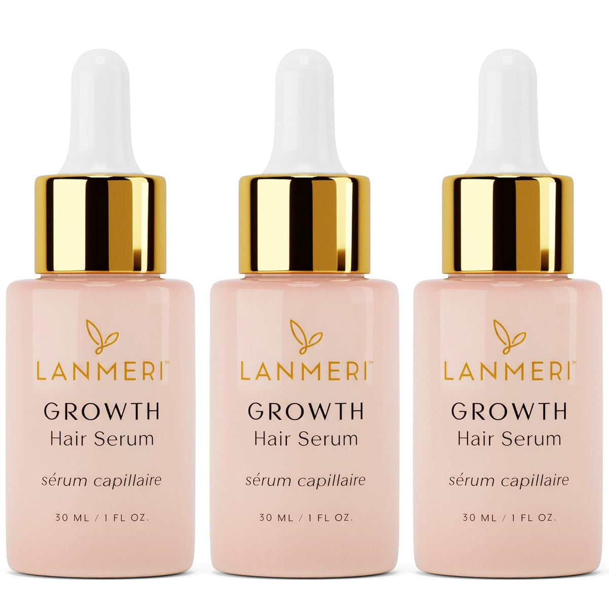 Vegan Hair Growth Serum for Women & Men - Natural Scalp Treatment for Thinning Hair and Hair Regrowth - Fuller-Looking, Thicker and Healthier Hair in 90 Days, All Hair Types